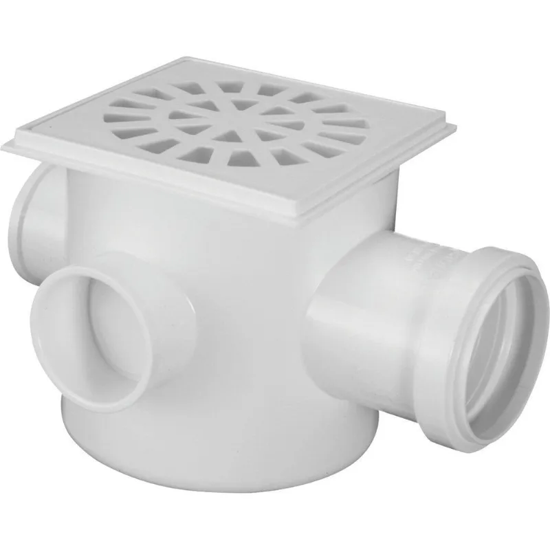Caixa Sifonada Quadrada Krona 100X100X50 Branca
