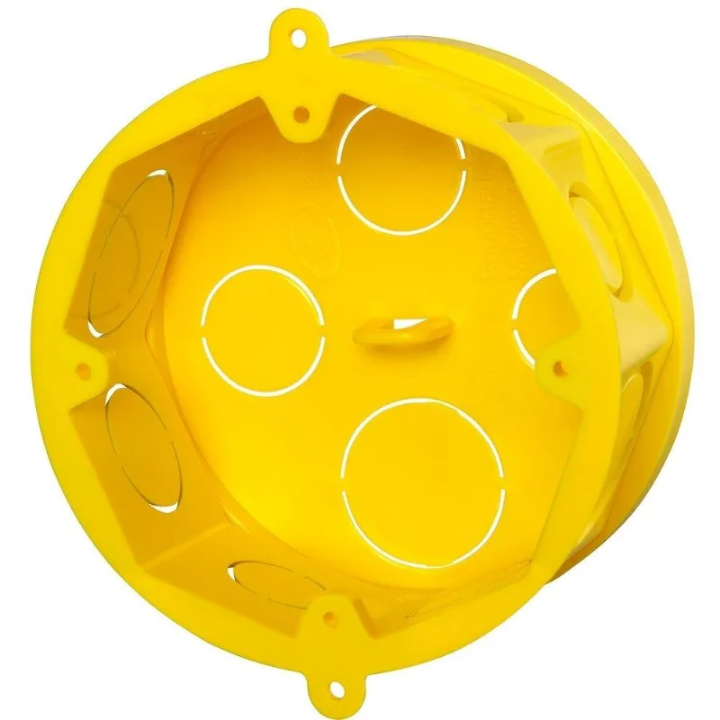 Caixa Luz Krona Octogno Amarela 4x4 - Embalagem com 12 Unidades