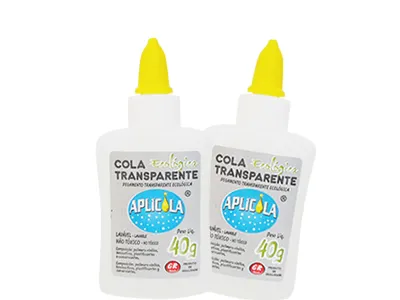 Cola Transparente Ecologica Aplicola 40 Gramas C/72 Unidades