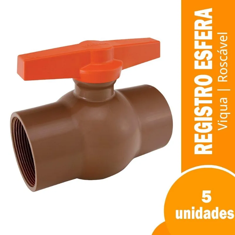 REGISTRO ESFERA VIQUA ROSCAVEL 1P PREDIAL 5X1