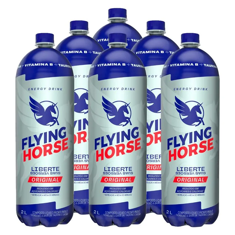 Energético Flying Horse Energy Drink 2l 6 Unidades