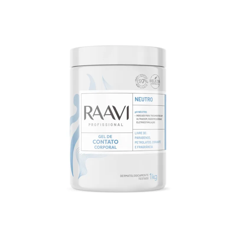 Gel de Contato Corporal Raavi Neutro 1000g CX 6