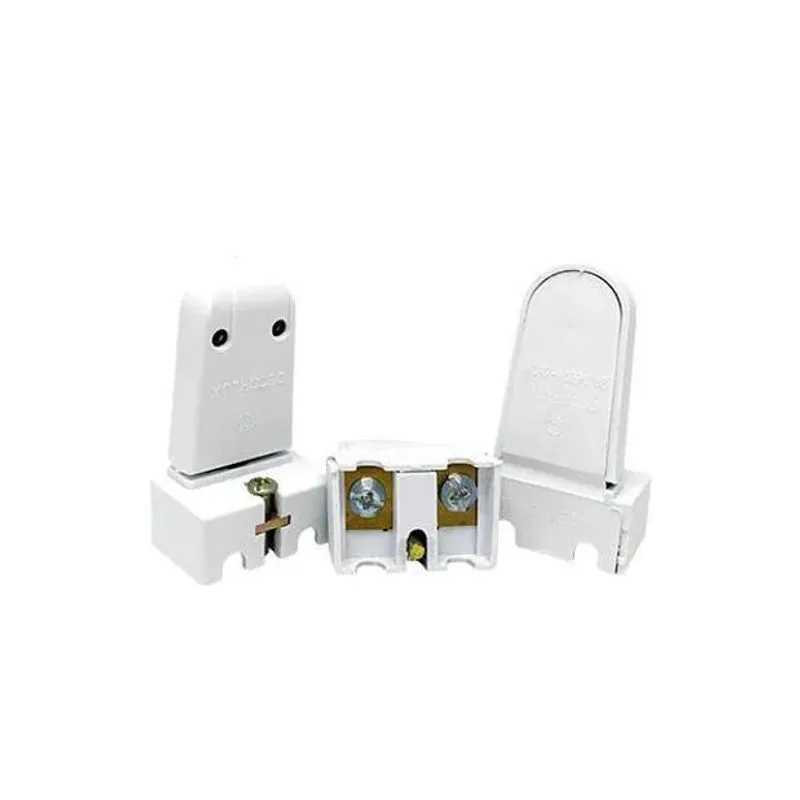 Kit 100 Soquete/base G13 Lampada Tub 2a 0-600v Tipo Pressão