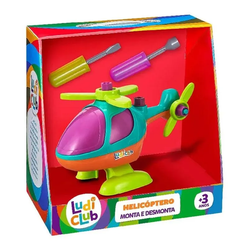 Helicóptero Monta E Desmonta Sortido Ludi Usual 533