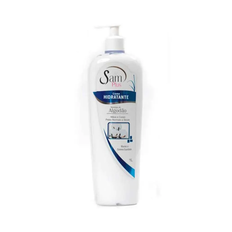 Creme Corporal Samplus 1l Mao E Corpo Algodao CX 6