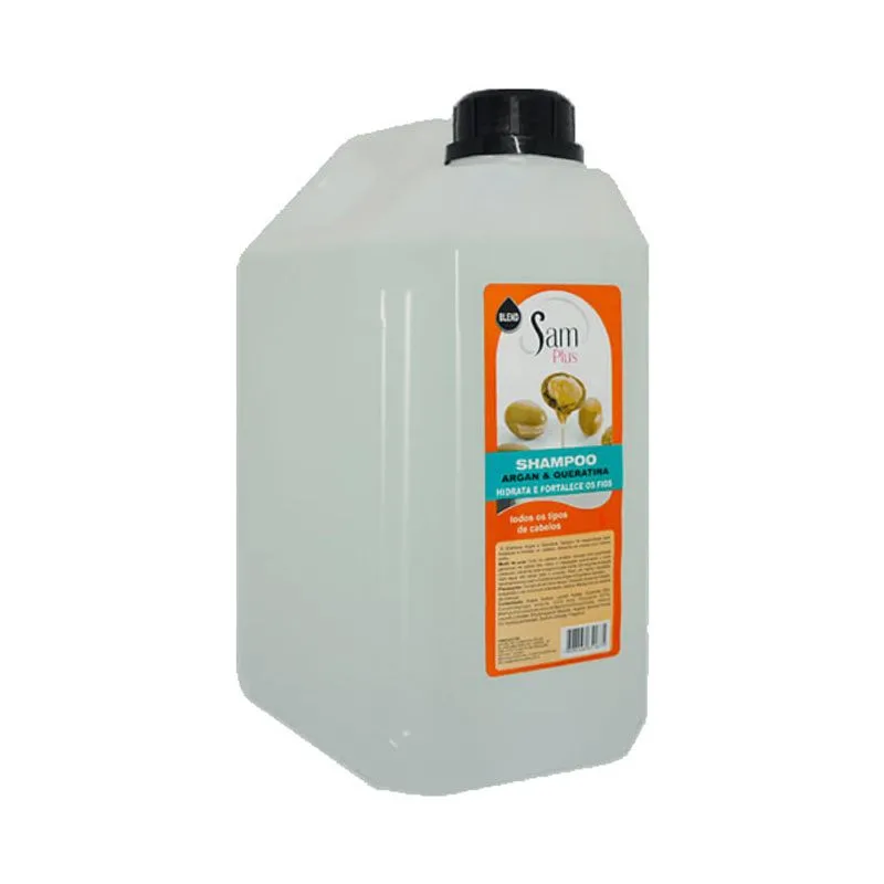 Shampoo Samplus Argan e Queratina 4600ml CX 4