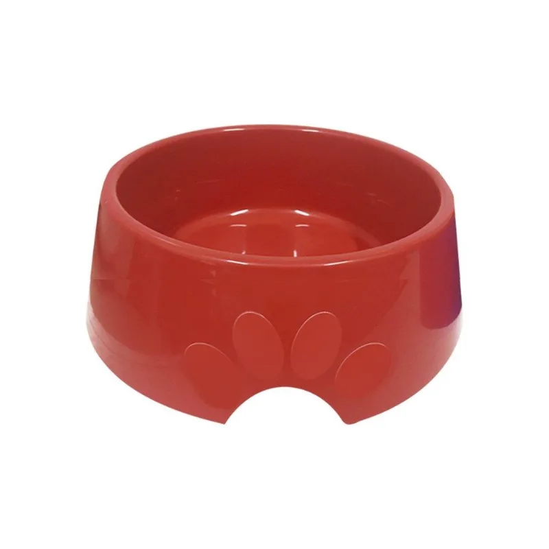 Comedouro Furacão Pet Pop N2 De Plástico Vermelho 600ml - Embalagem Com 12 Unidades