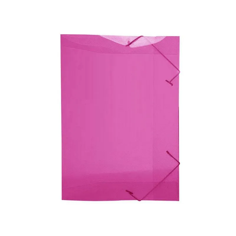 Pasta Aba E Elástico Pp 1/2 Oficio 180mm X 245mm Rosa 60 Un