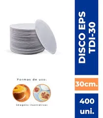DISCO TOTALPLAST EPS 30CM BRANCO TDI-30 - 400 UND
