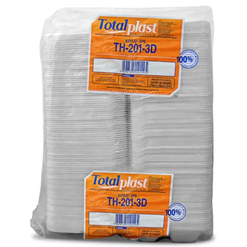 HAMBURGUEIRA TOTALPLAST EPS TH-201 3D - 100 UND