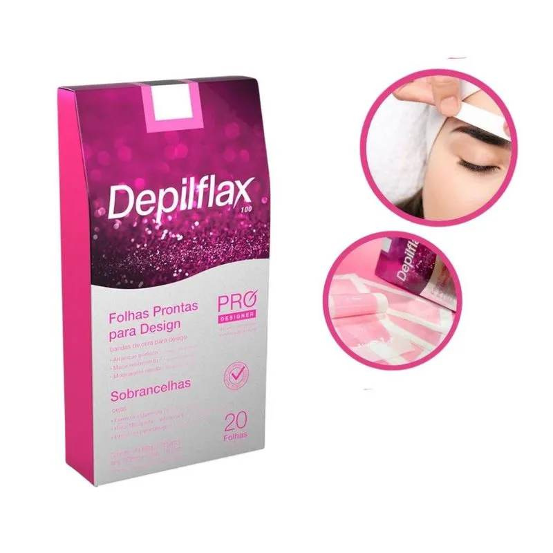 Folhas Prontas Depilflax Desi.sobr.c/20 Rosa M+vit.e CX 12