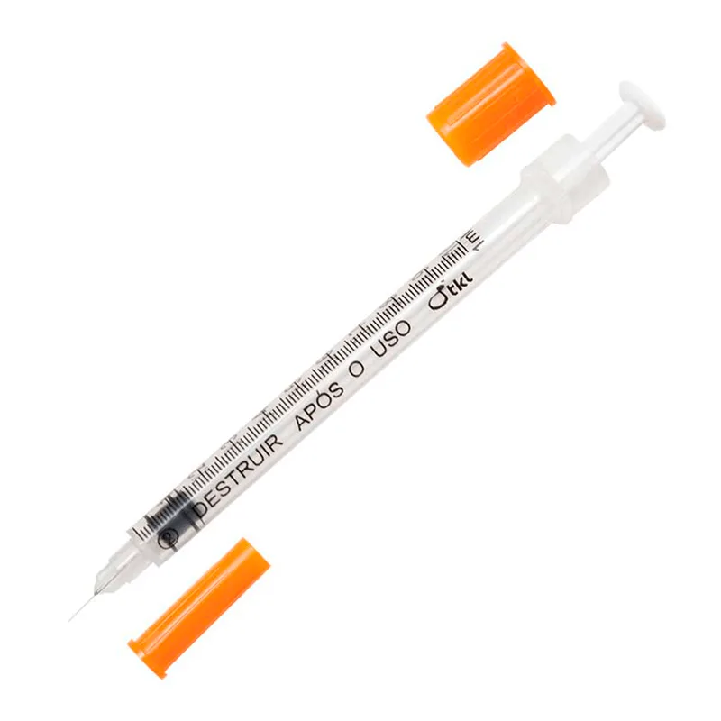 Seringa Para Insulina 0,5ml C/ag Fixa 0,25x6mm Cx/100 Viva Medicamentos