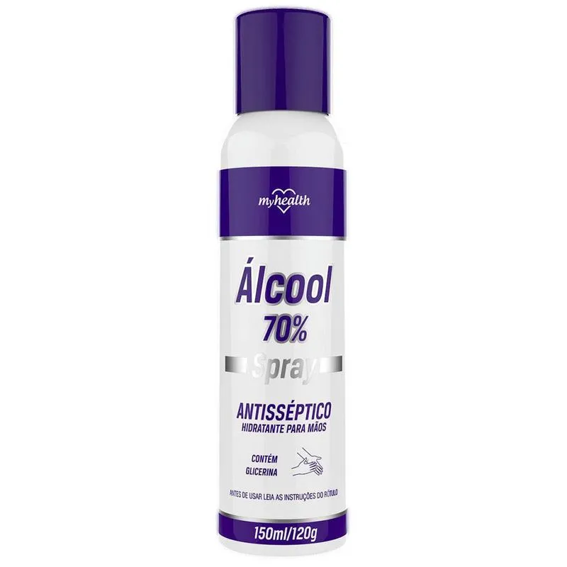 Álcool Spray Antisseptico 120ml Myhealth Com 12 Unidades