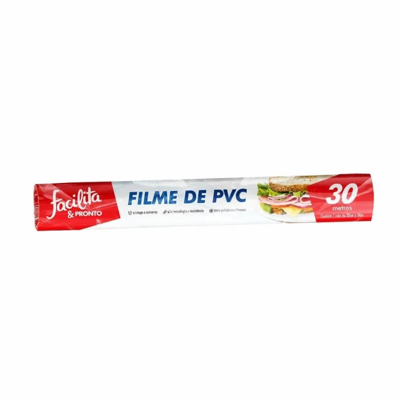 Filme Pvc Facilita &amp; Pronto Flowpack 28cmx30m