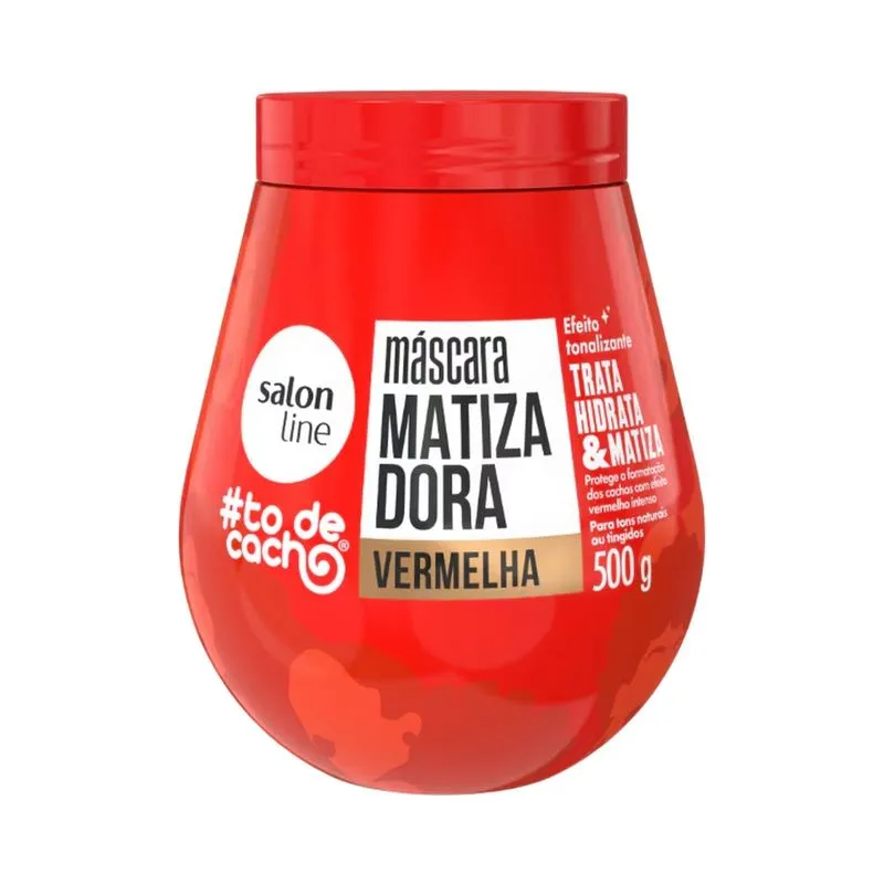Máscara Capilar Salon Line #todecacho Matizadora Vermelha 500g CX 6