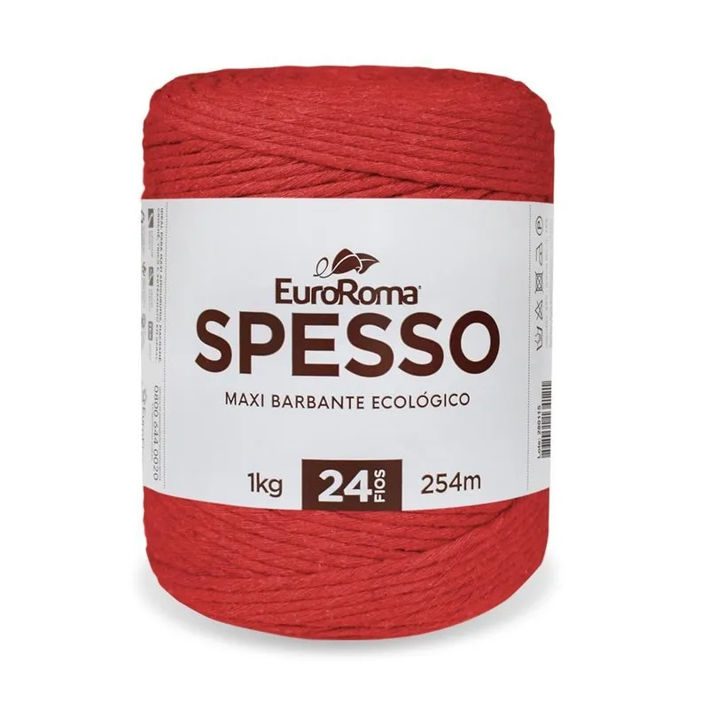 Barbante Spesso Euroroma 24 Fios 1 Kg 254m Kit 6 Unidades
