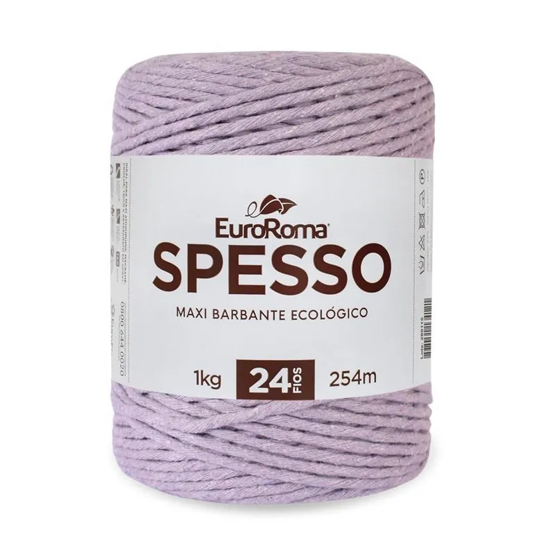 Barbante Spesso Euroroma 24 Fios 1 Kg 254m Kit 6 Unidades