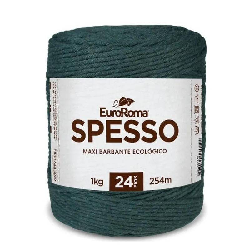 Barbante Spesso Euroroma 24 Fios 1 Kg 254m Kit 6 Unidades