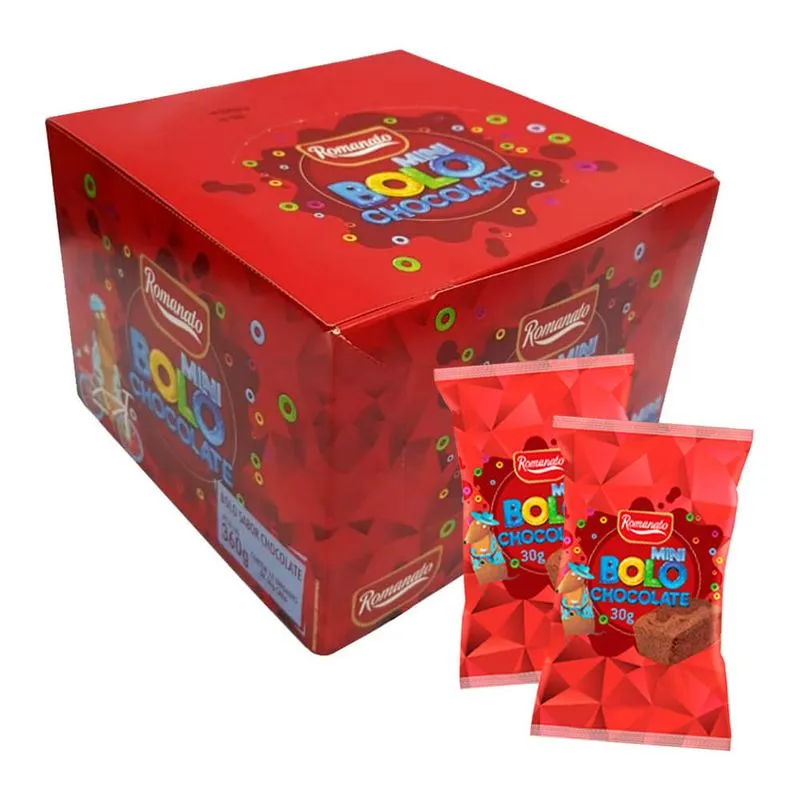 Mini Bolo Chocolate c/12 - Romanato