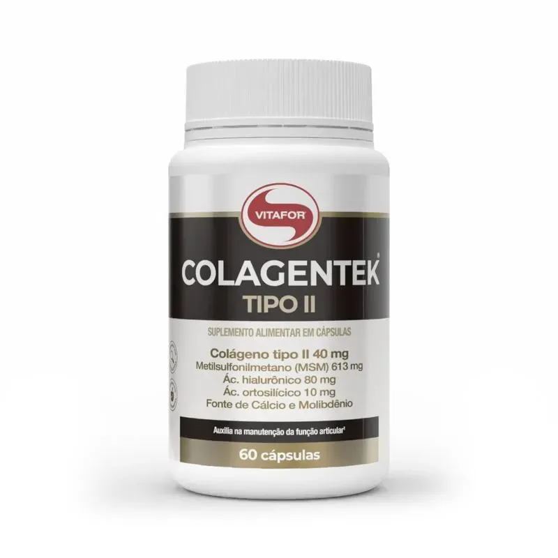 COLAGENTEK TIPO II 60 CAPSULAS | Vitalidade