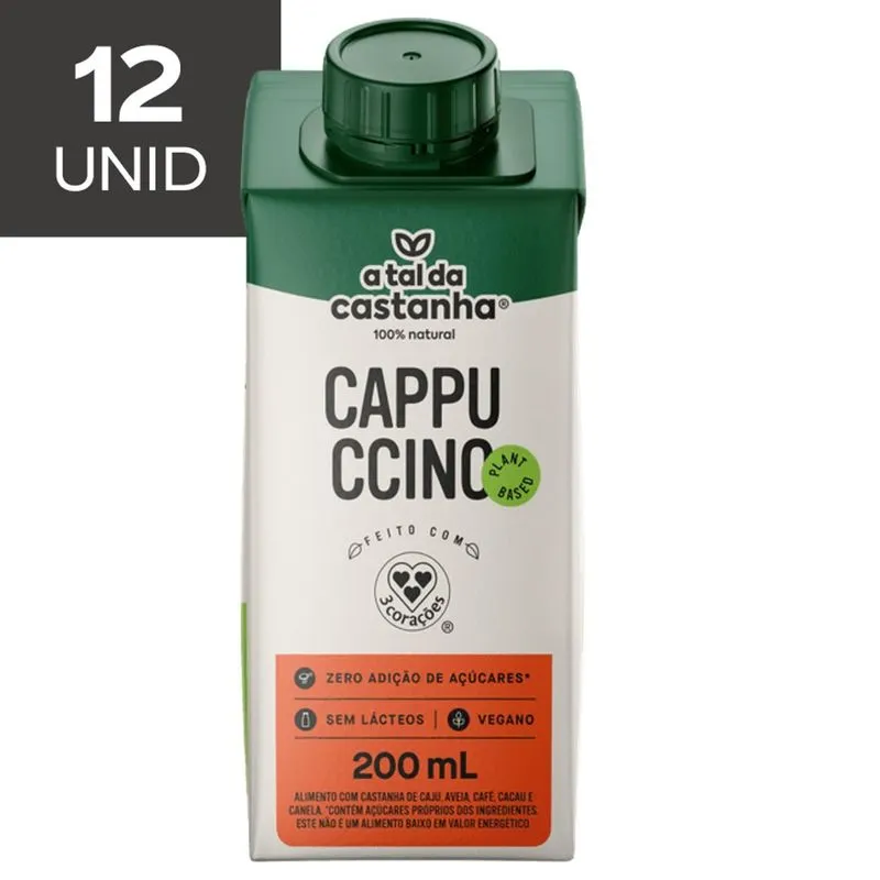 Bebida Cappuccino A Tal Da Castanha 200ml (12x)