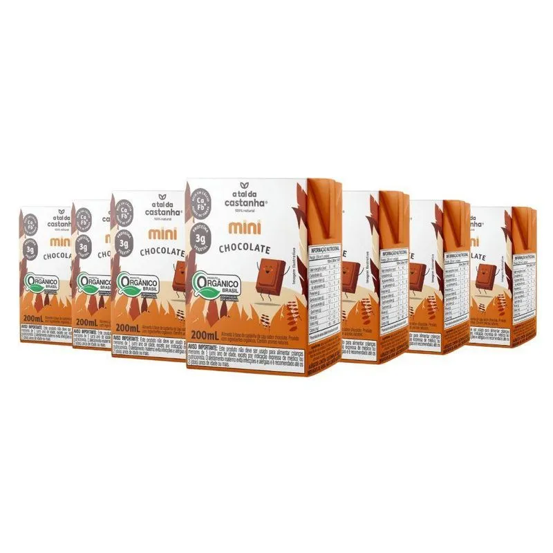 Bebida Vegetal Chocolate Orgânica A Tal Da Castanha (cx 27un