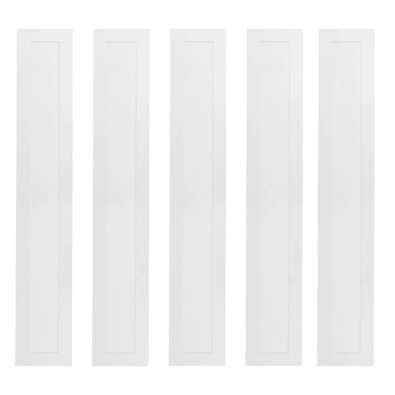 Kit 5 Painel Led 60x10 Retangular Branco Sobrepor 18w 6500k Foxlux