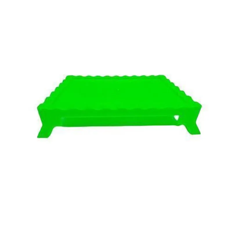 Tabuleiro Retangular Pequeno Verde Neon