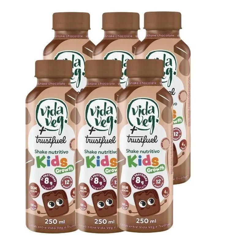 Shake Vida Veg Kids Chocolate 6x250ml - Trustfuel