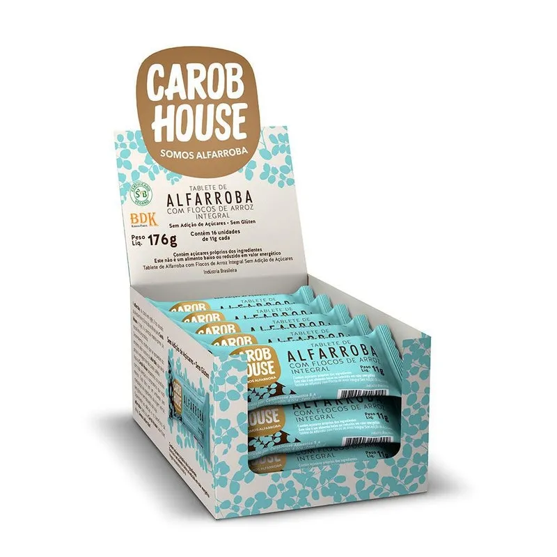 Alfarroba Flocos De Arroz Integral 11G 16 Uni Carob House