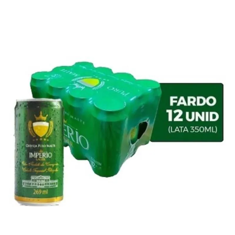Cerveja Imperio Pilsen Lager Lata 269ml CX 12 UN