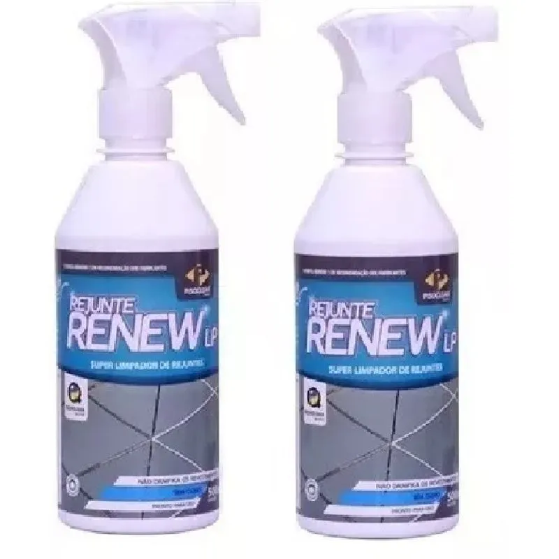Kit 2 Limpa Rejunte Renew Lp Porcelanato Pisoclean 500ml