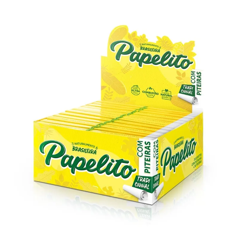 Caixa De Seda Papelito C Piteira King Size 24x36x36