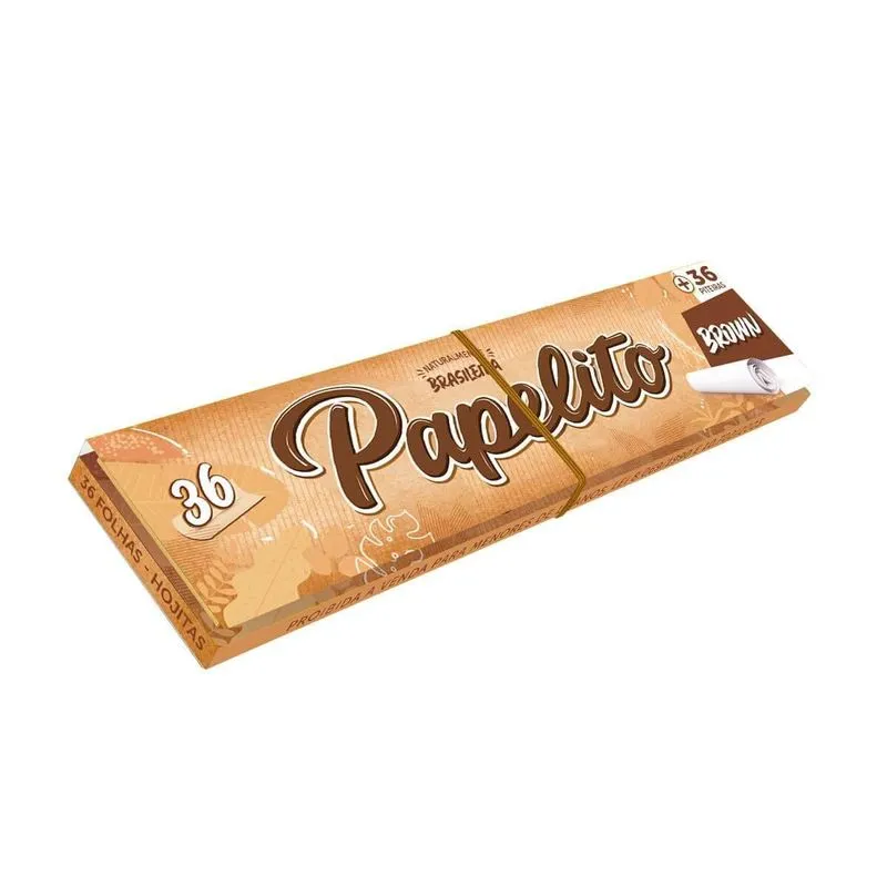 Seda Papelito Brown King Size Com Piteira - 01 Livreto