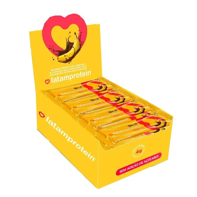 Barra Proteína Banana Whey Chocolate - 4g Sem Açúcar