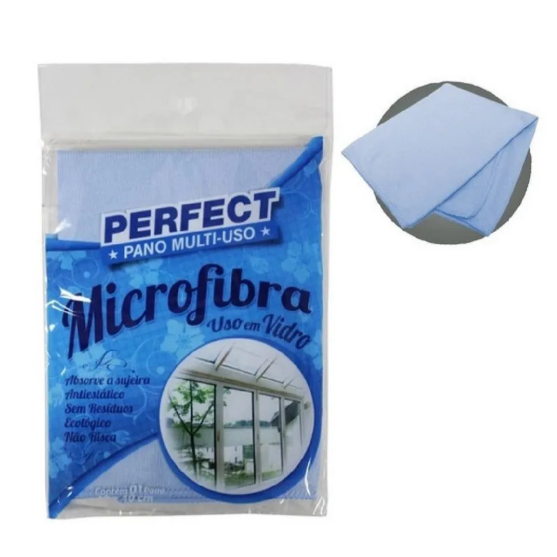Pano Microfibra Mult 40x40 Uso Em Vidro 380073 Perfect 972261
