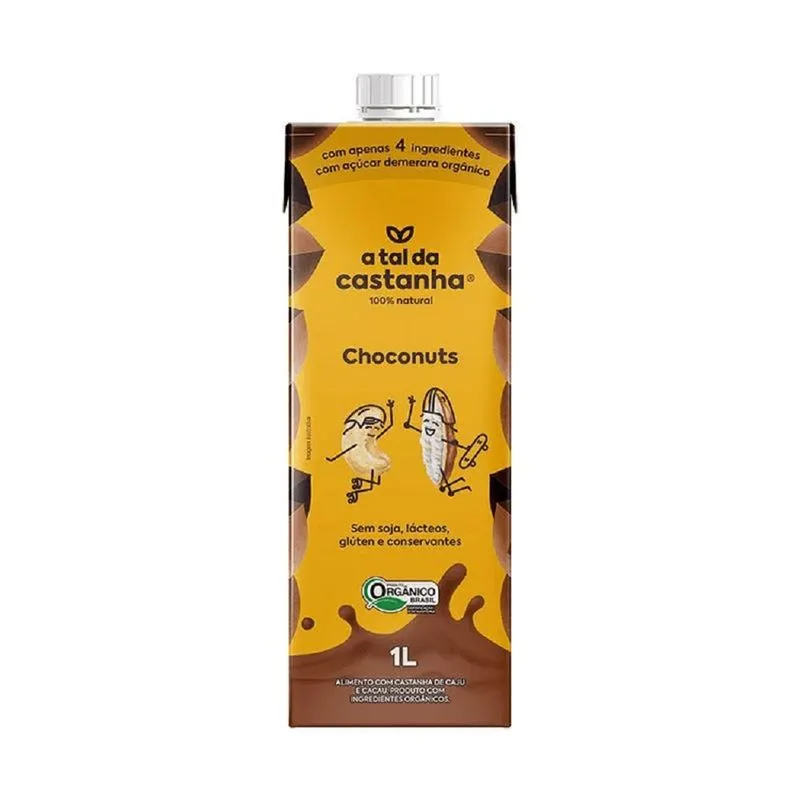 Beb Veg De Castanha Choconuts Orgânico 1l - Tal Da Castanha