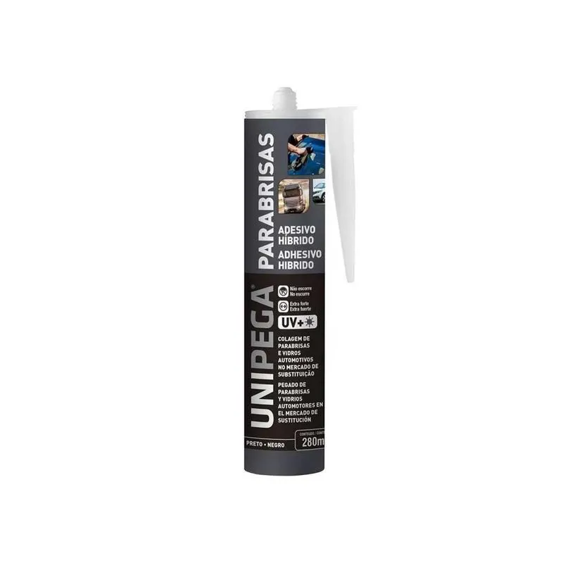 Selante Poliuretano Para-brisas Preto 280ml Unipega