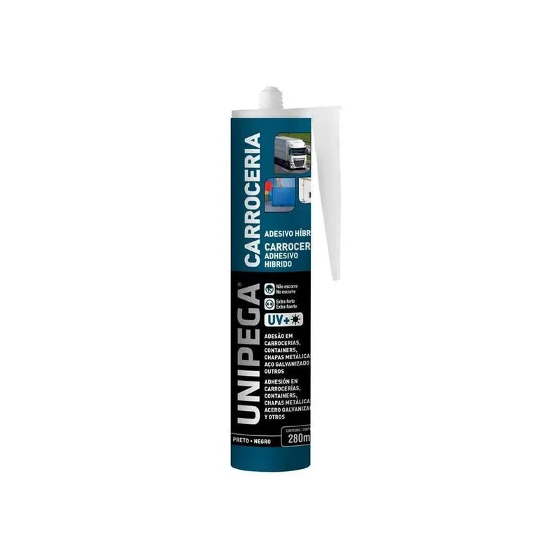 Selante Poliuretano Para Carrocerias Preto 280ml Unipega