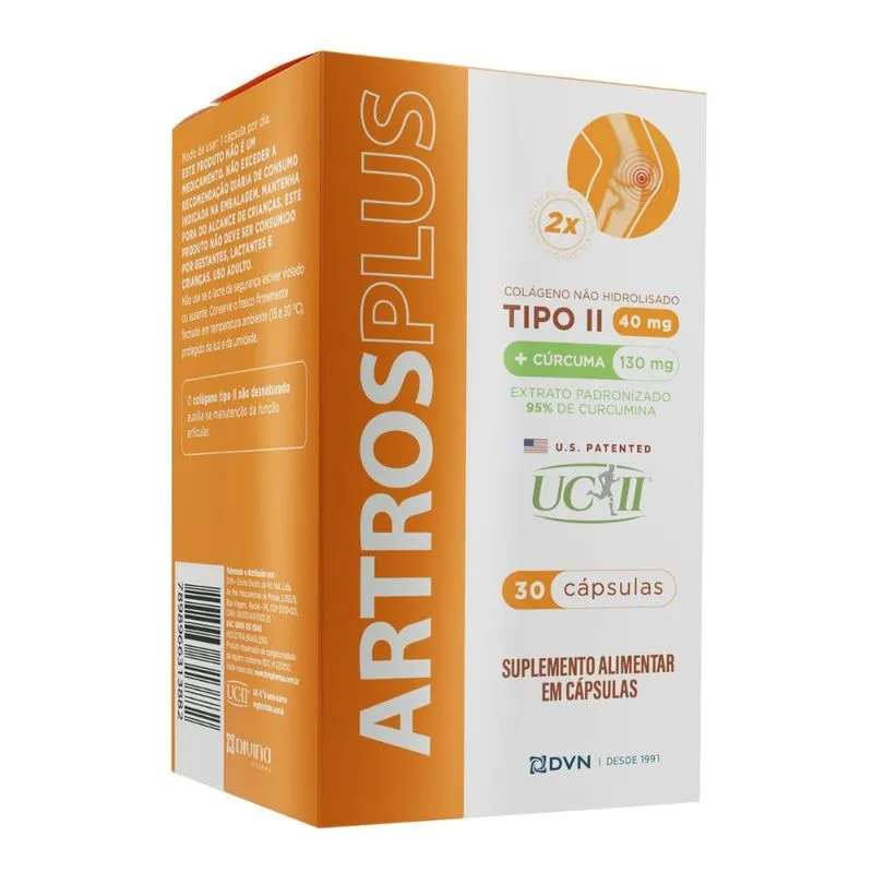 Colágeno Tipo2 UC-II 40mg + Cúrcuma 30 cápsulas - Artros Plus