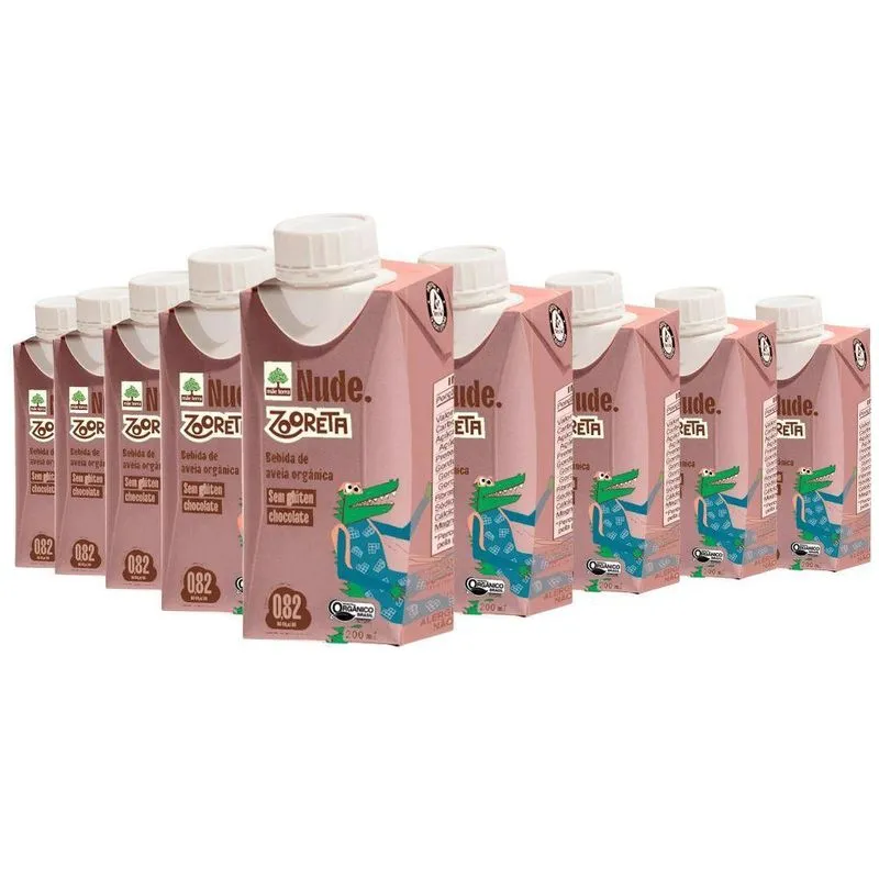 Bebida De Aveia Zooreta Chocolate Nude (cx C/24 Uni De 200ml