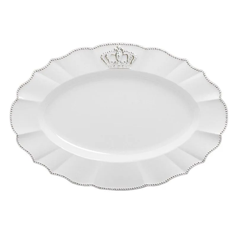 Travessa Média Windsor Porto Brasil Branco Provençal 44x30cm