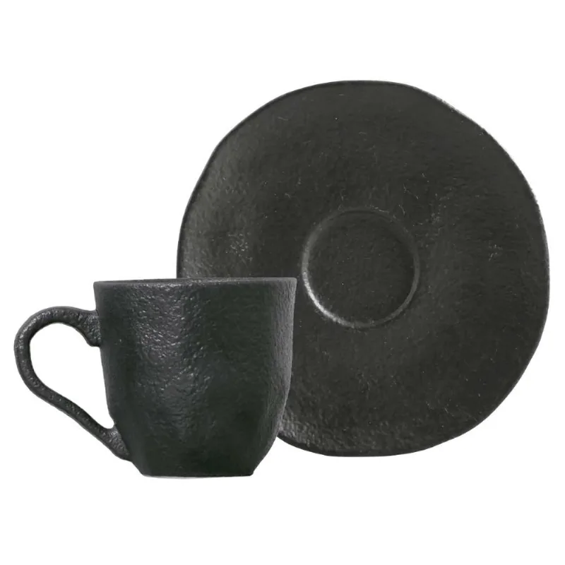 Xicara De Café Com Pires 120ml Orgânico Carbon Porto Brasil