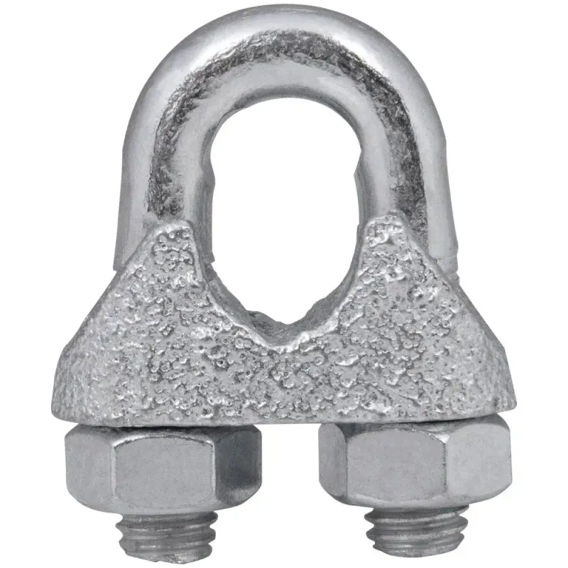 Grampo tipo "CLIP" para cabo de aço 3/8” 10 Peças Acerosid