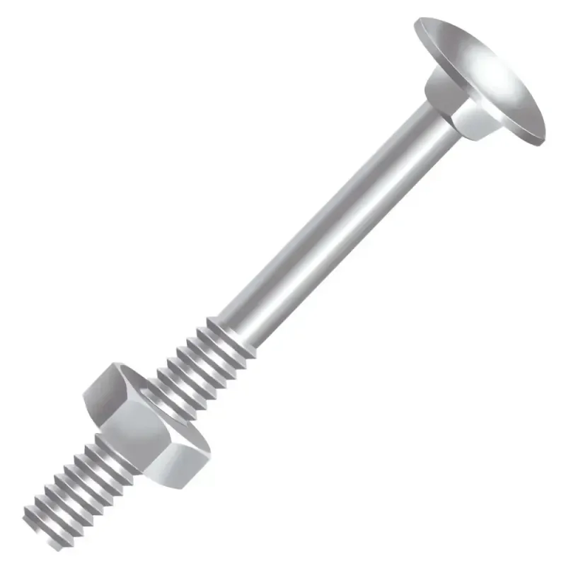 PARAFUSO FRANCÊS PORCA SEXTAVADA 5/16"X9" ZINCADO CISER