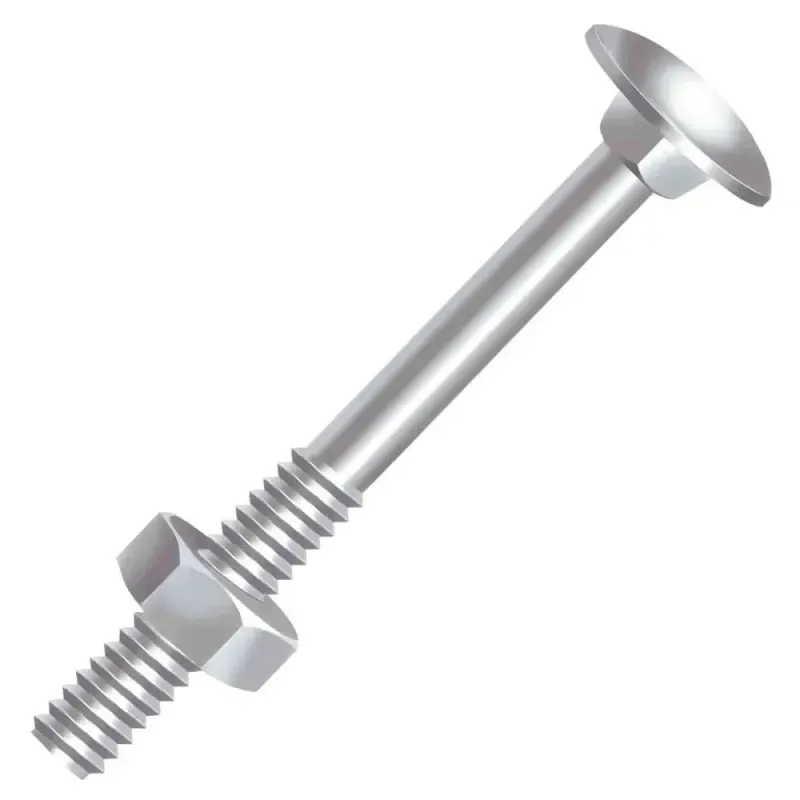 Parafuso Francês Porca Sext Zincado 5/16"X10" 100 Pçs Ciser