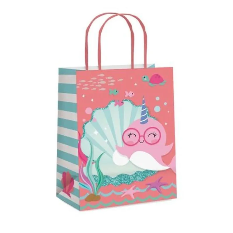 Sacola Papel Narval Pequeno 21,5X15X8 Pt - 10 Unidades