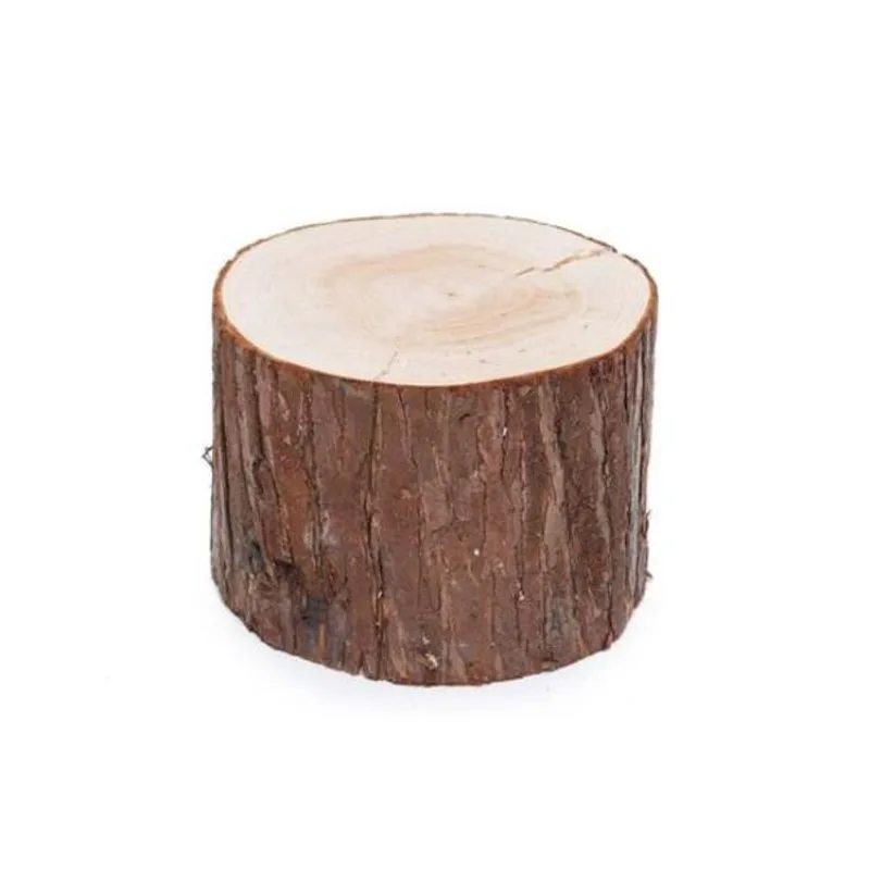 Tronco De Madeira Decorativo Pequeno 16X16X6 - 1 Unidade