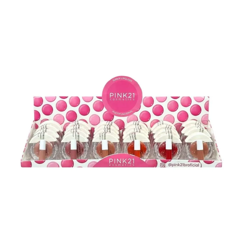 Lip Gloss Multifuncional C/24 Unid - Pink 21 (CS5964)