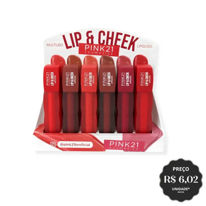 LIP GLOSS LIP CHEEK PINK21 CS6164 DP24